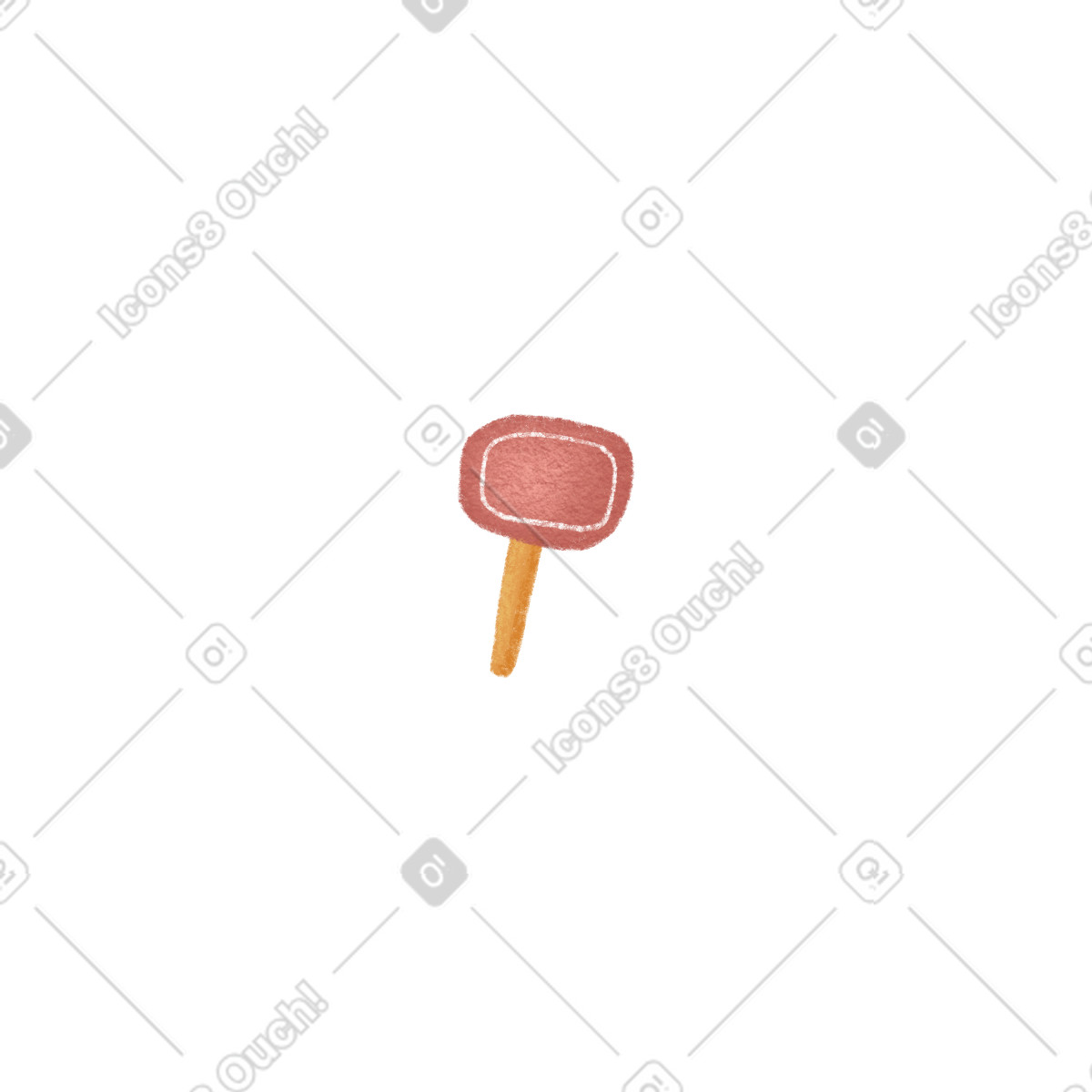 Ilustración Signo en estilo Woolly a descargar en PNG y SVG