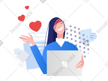 Chat d'amour PNG, SVG