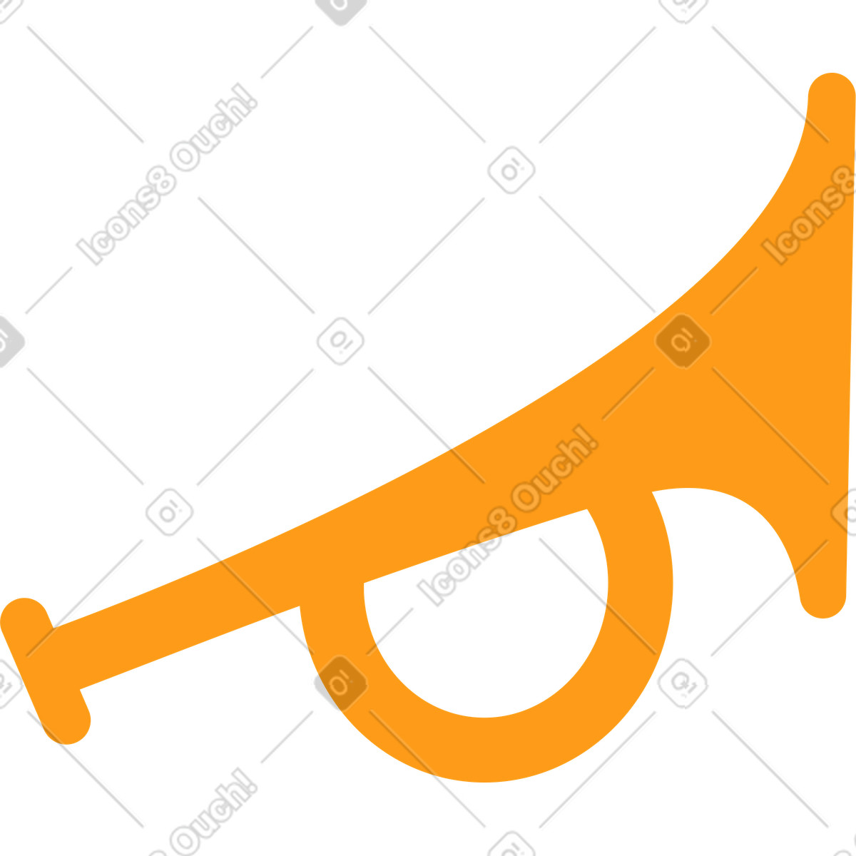 Ilustração de Trompete em no estilo Kingdom para baixar em PNG, SVG