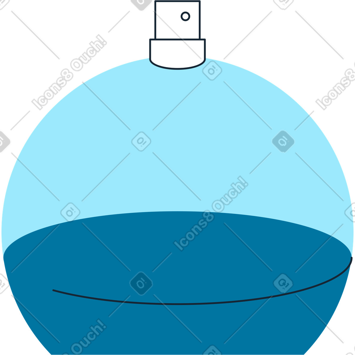 Ilustração de Perfume em no estilo Indigo para baixar em PNG, SVG