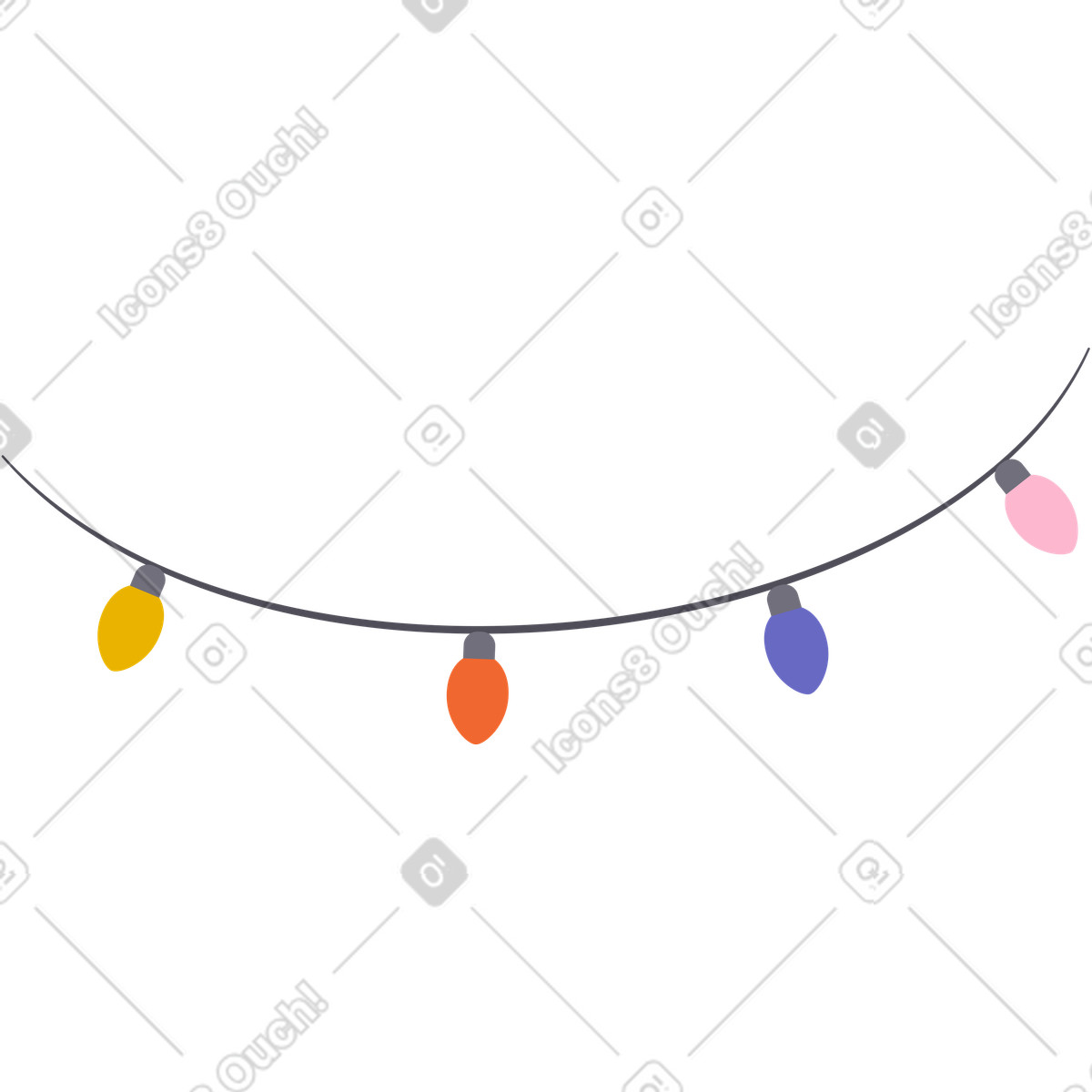 下载 Woof 风格的 花环 插画，支持 PNG、SVG 格式
