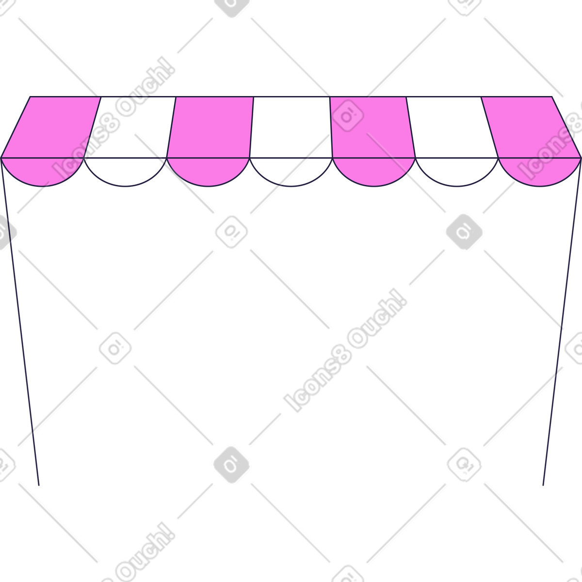 Tent illustration in Mellow style download in PNG, SVG