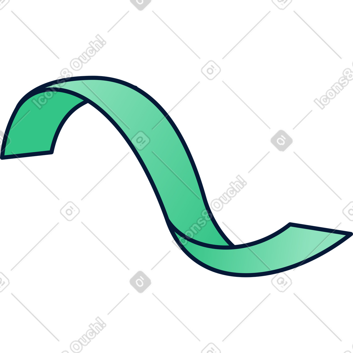 Green decor illustration in Neat style download in PNG, SVG