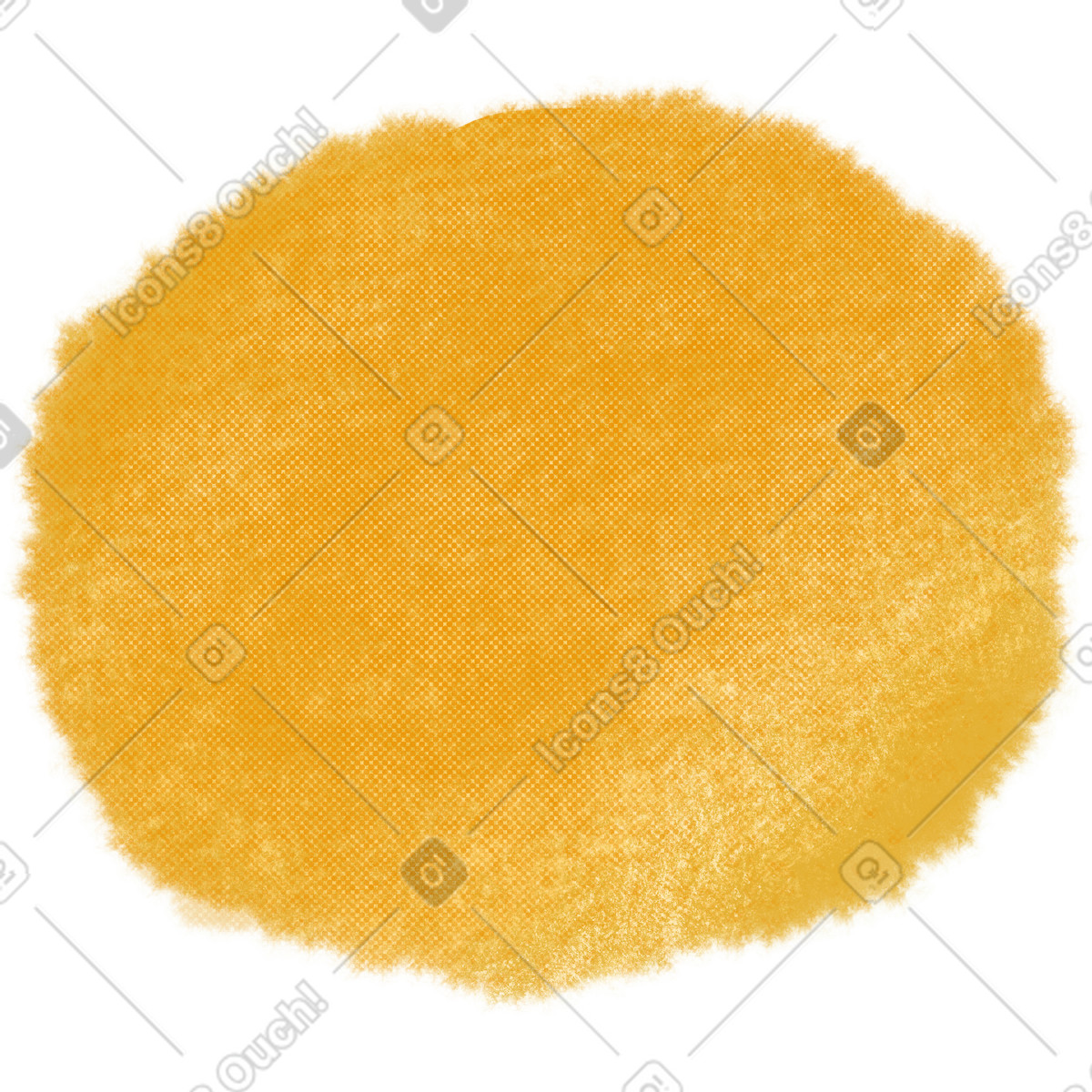 Yellow round spot illustrazione in stile Moments scarica in PNG, SVG