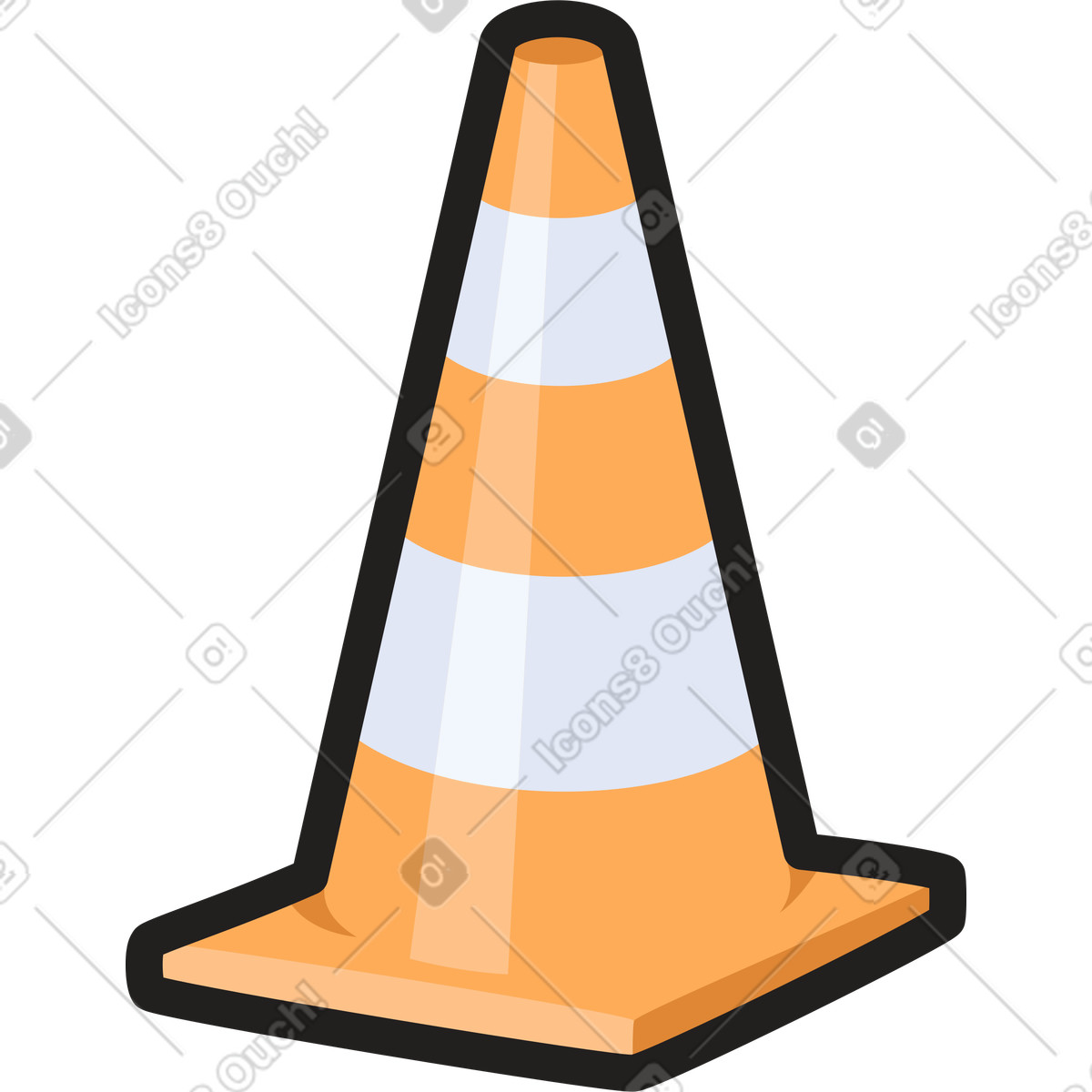 下载 Clipart 风格的 交通拥挤 插画，支持 PNG、SVG 格式