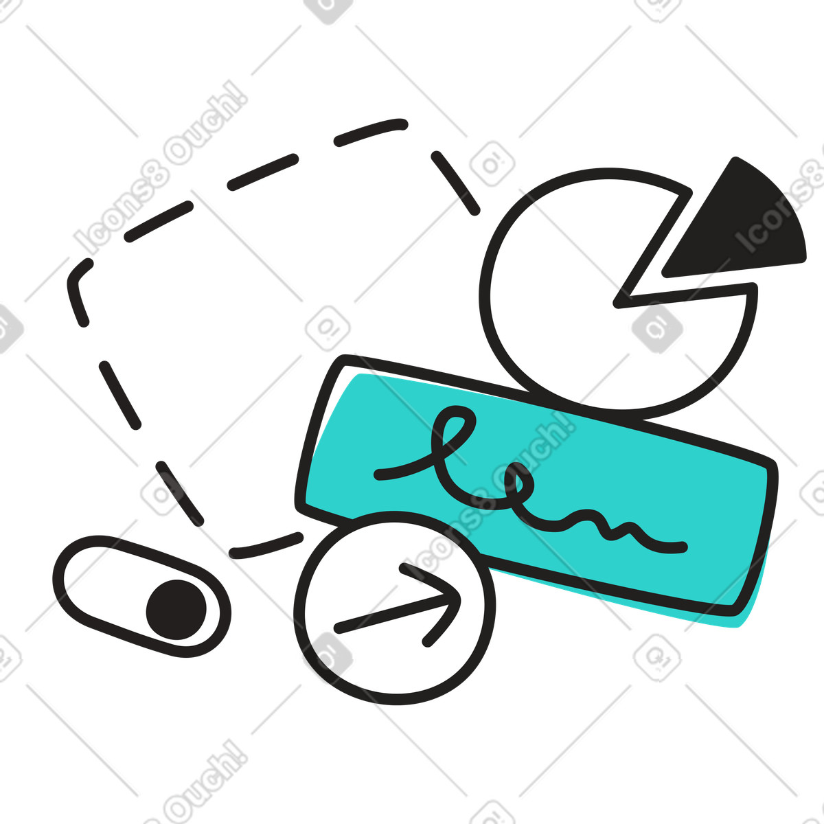 Interface elements, ui/ux design illustration in PNG, SVG