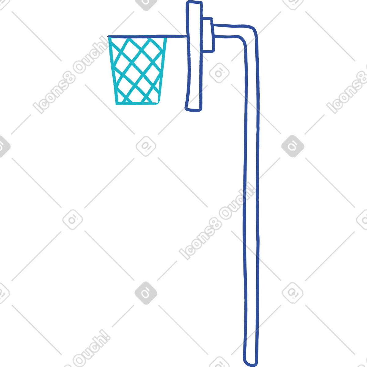 Ilustração de Anel basquete em no estilo Lime para baixar em PNG, SVG
