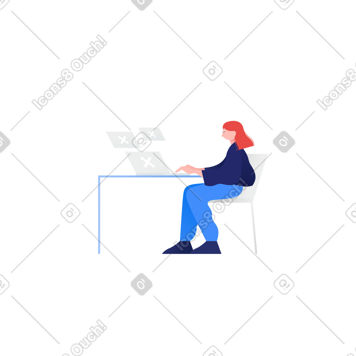 Schlechtes tor-Illustration im Clip-Stil als Download in PNG, SVG