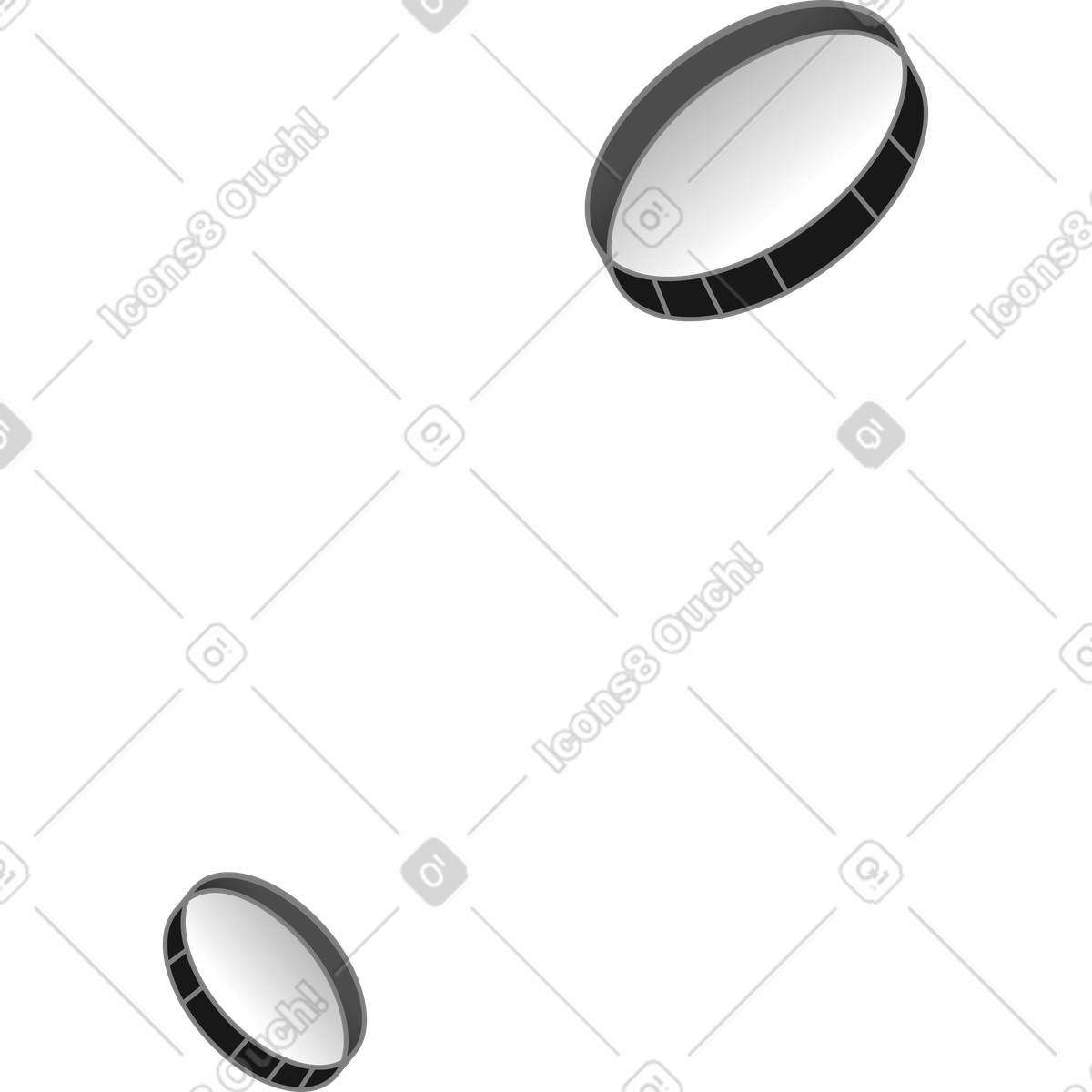 下载 Futuristic 风格的 Expenses coins flying upward 插画，支持 PNG、SVG 格式