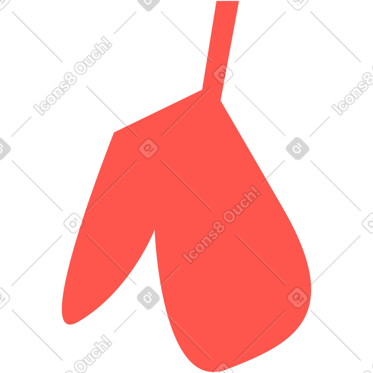 Red potholder illustration in Kingdom style download in PNG, SVG