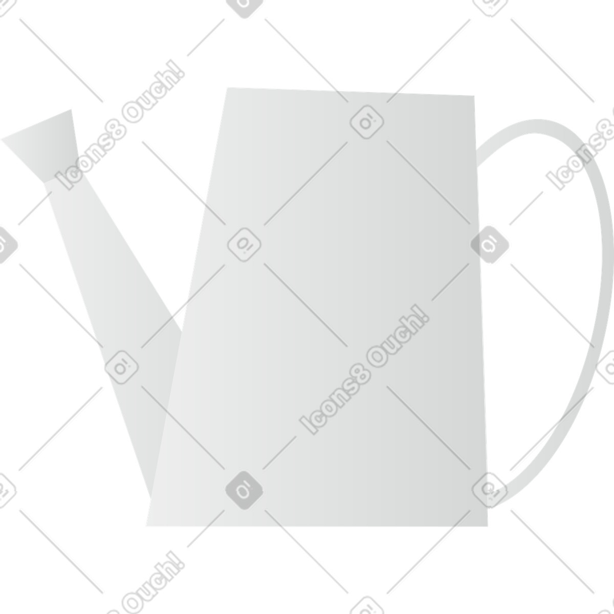 Gießkanne-Illustration im Clip-Stil als Download in PNG, SVG