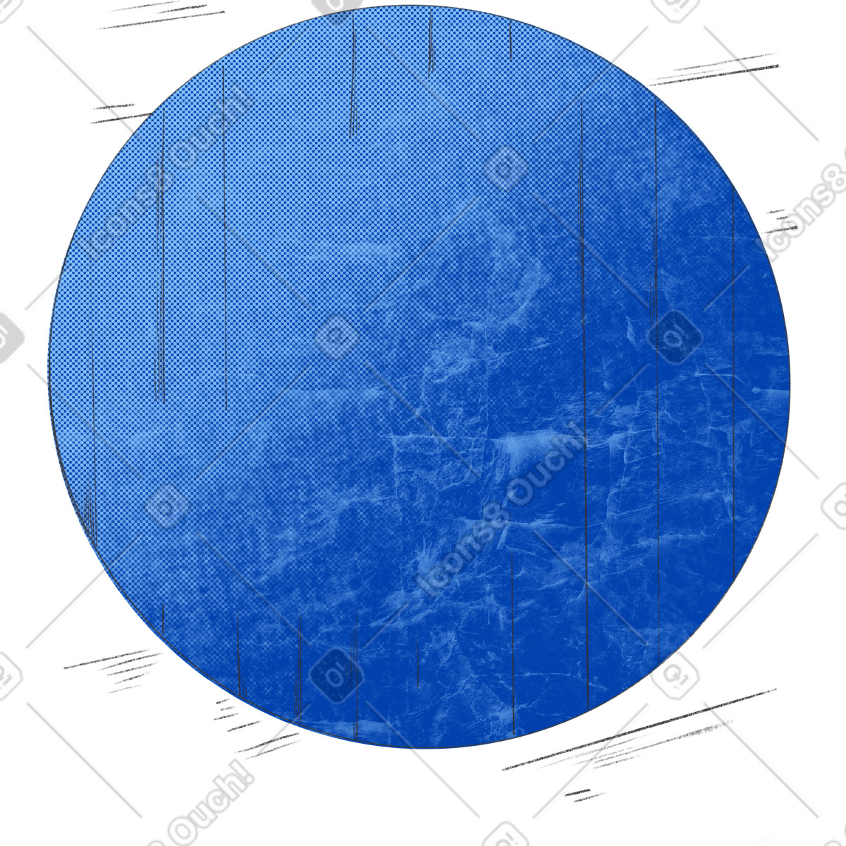 Moments 스타일의 Round blue table with texture 일러스트레이션 PNG, SVG 다운로드