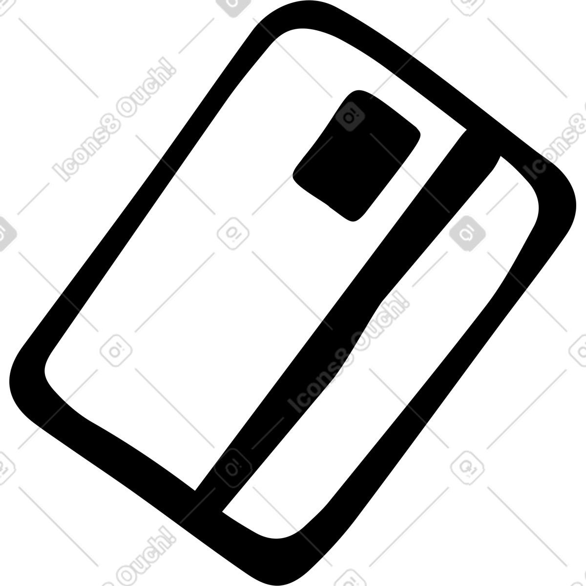 Credit card illustration in Journal style download in PNG, SVG