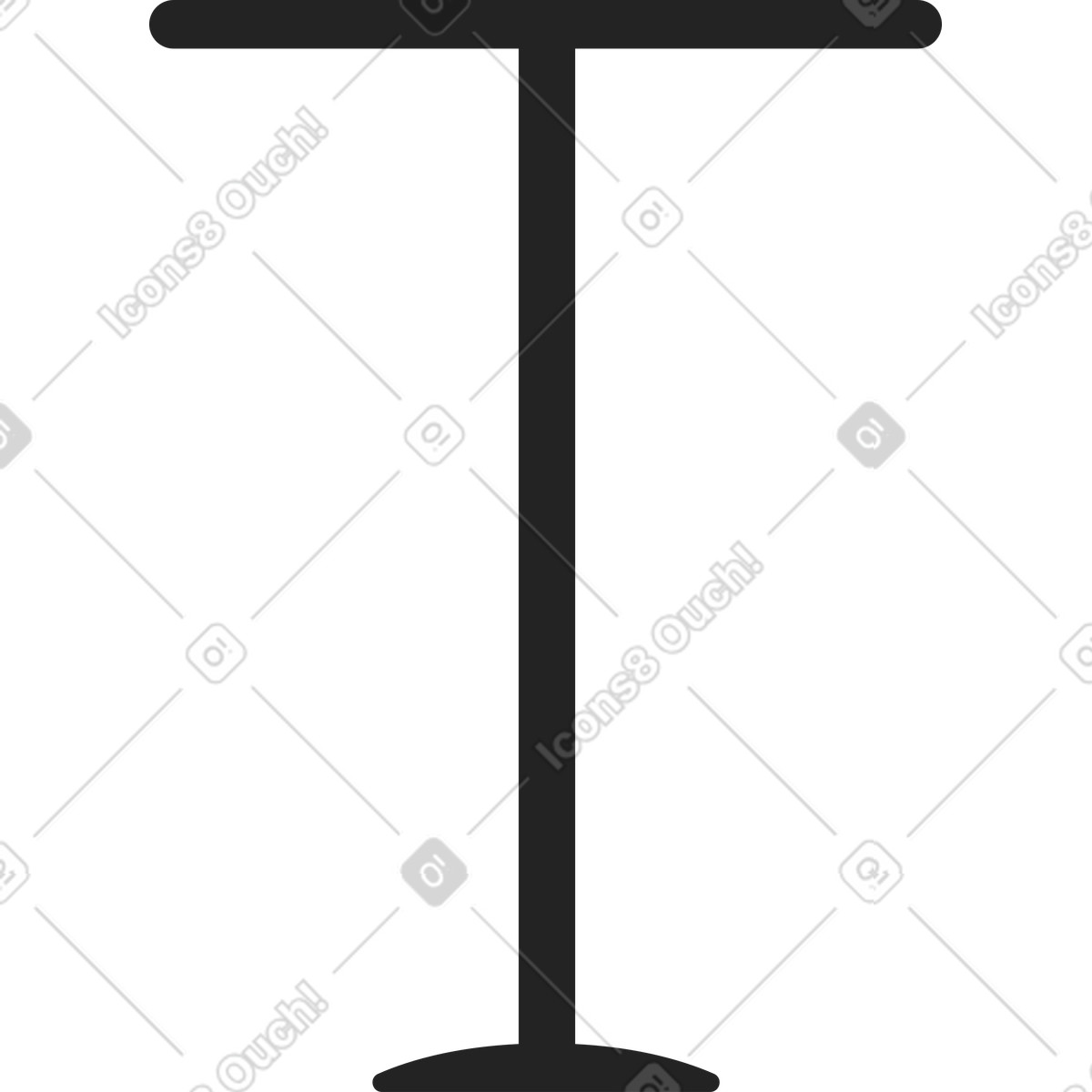 Ilustración Mesa de bar negra en estilo Sammy Line a descargar en PNG y SVG