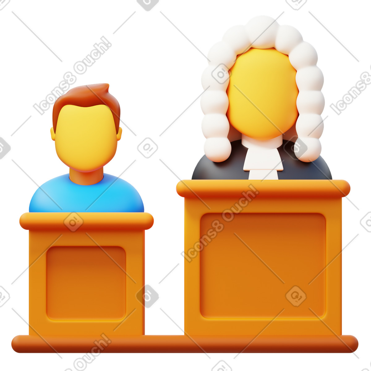 Court illustrazione in stile 3D Fluency scarica in PNG, SVG