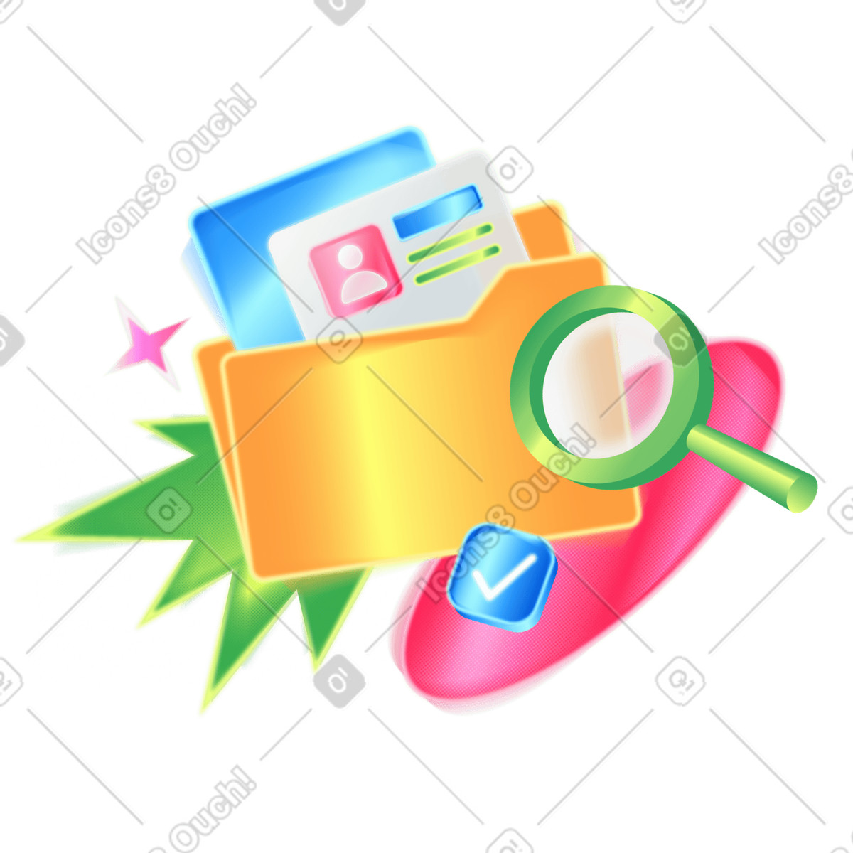 Reviewing resumes of applicants illustration in PNG, SVG