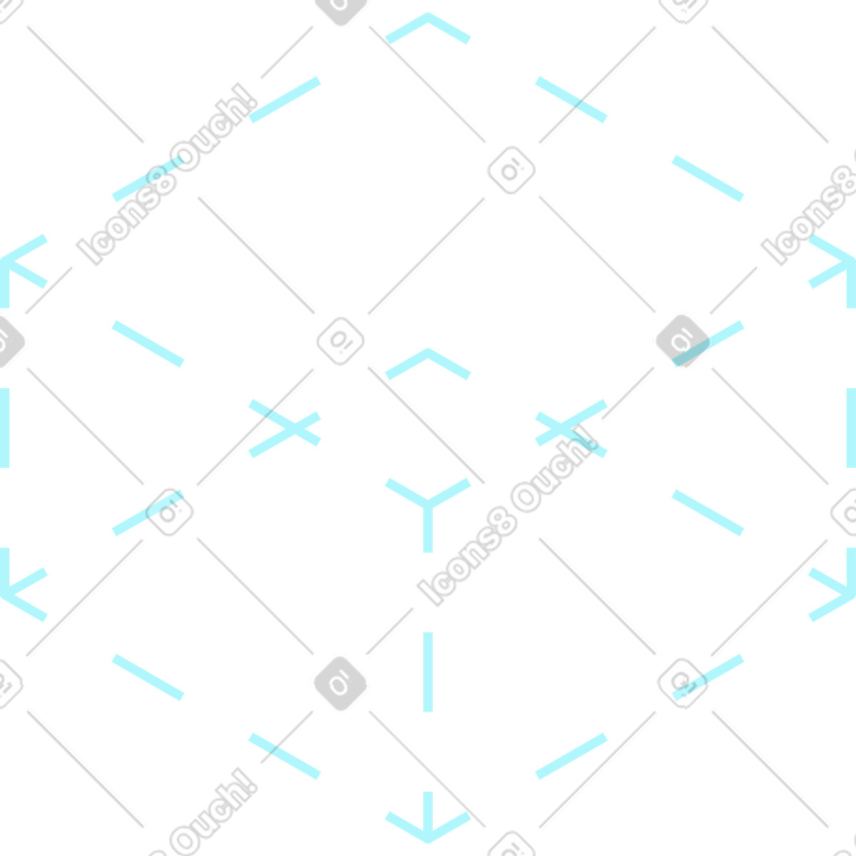 Illustration Cube isométrique en pointillés dans le style Quantum à télécharger aux formats PNG, SVG