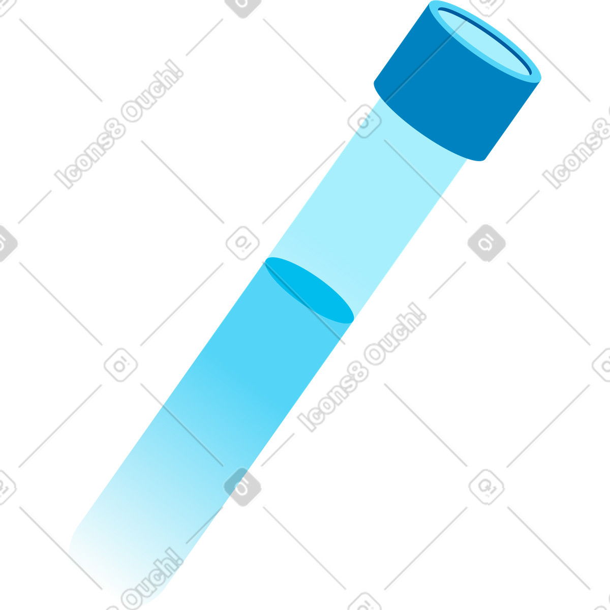 Tubo della medicina illustrazione in stile Icy scarica in PNG, SVG