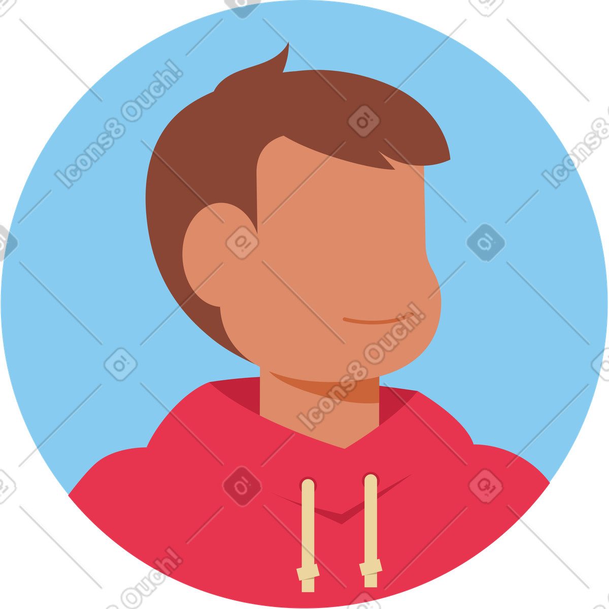 Ilustración Avatar malvado en estilo Catchy a descargar en PNG y SVG