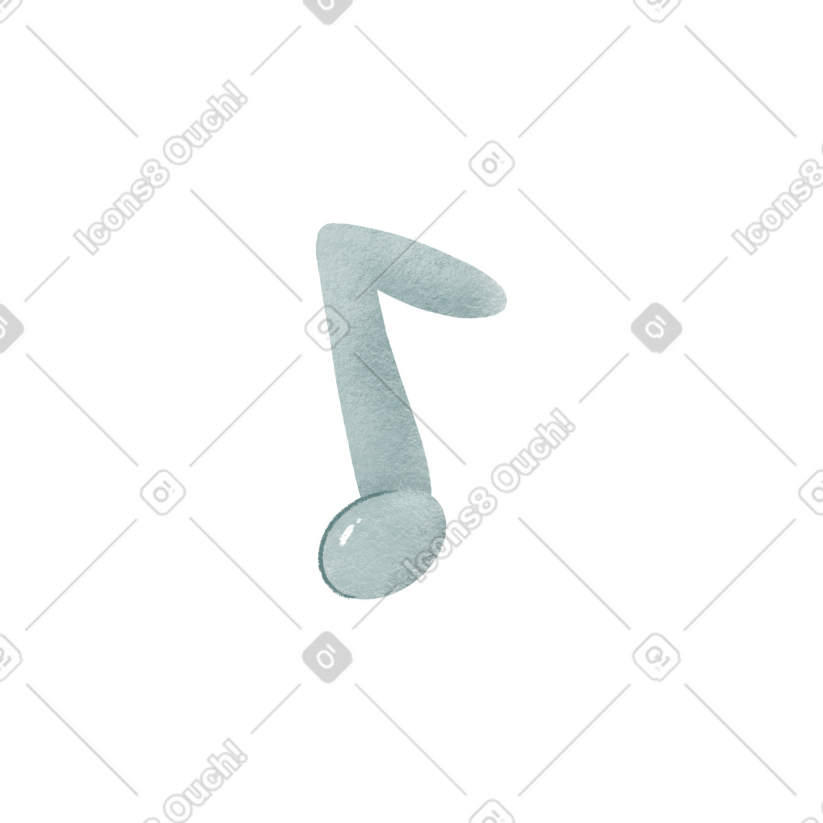 Woolly スタイルの Note のイラストをPNG、SVG形式でダウンロード