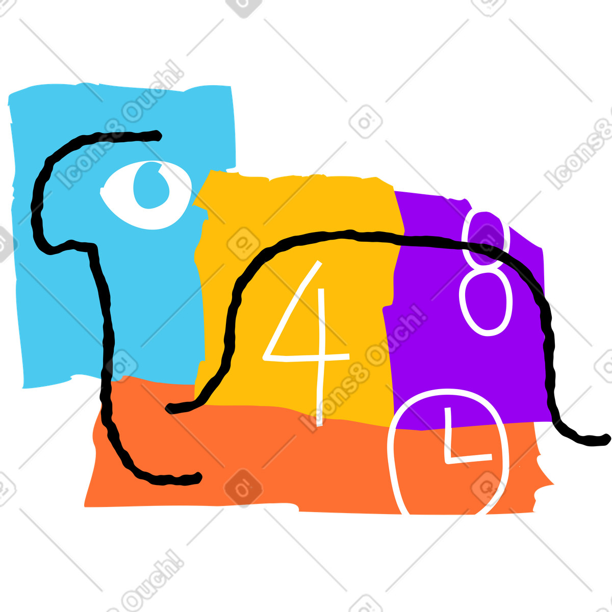 Request Time out illustration in Puzzle style download in PNG, SVG