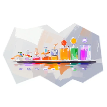 A timeline layout illustrating the evolution of illustration pricing over the years. The timeline is divided into several distinct sections, each representing a different decade. Each section features a visual representation of prices with corresponding icons that symbolize illustration types, such as a pencil for hand-drawn illustrations, a computer for digital art, and a paint palette for traditional painting. Dates are clearly marked along the timeline, and arrows connect each section to indicate progression. Color variations highlight different time periods, creating a visually engaging flow throughout the timeline.