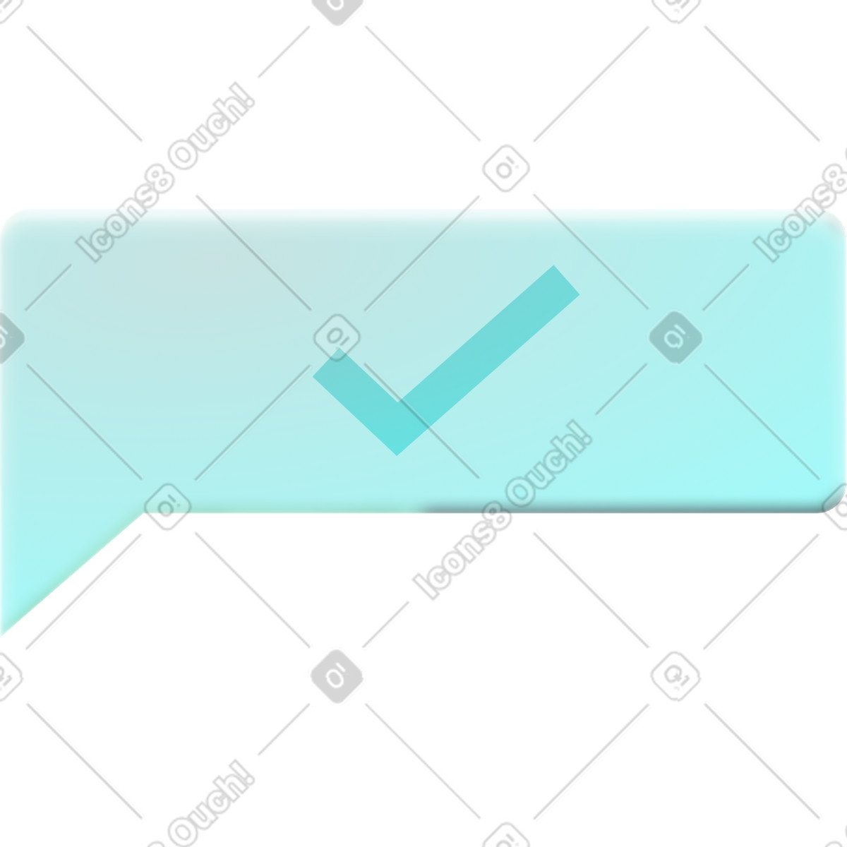 Chromed スタイルの 吹き出し のイラストをPNG、SVG形式でダウンロード