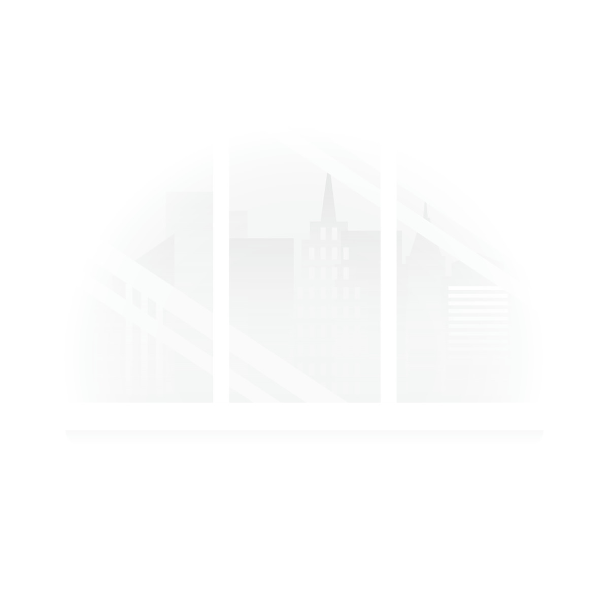 City through the window-Illustration im Fogg-Stil als Download in PNG, SVG