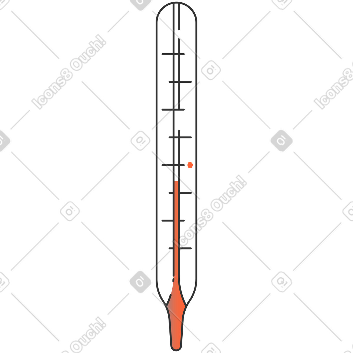 Crayon スタイルの 温度計 のイラストをPNG、SVG形式でダウンロード