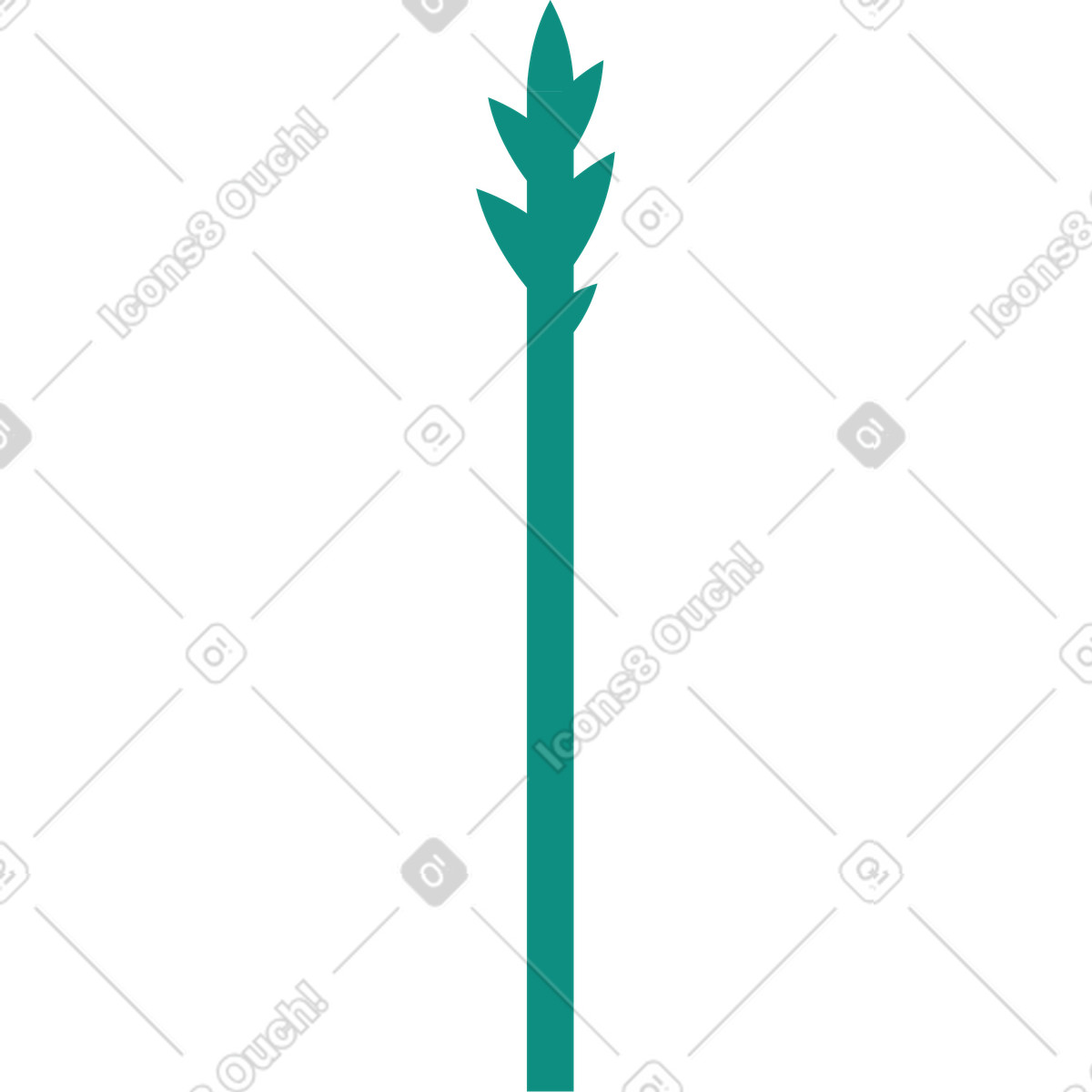 Illustration Asperges dans le style Polar à télécharger aux formats PNG, SVG
