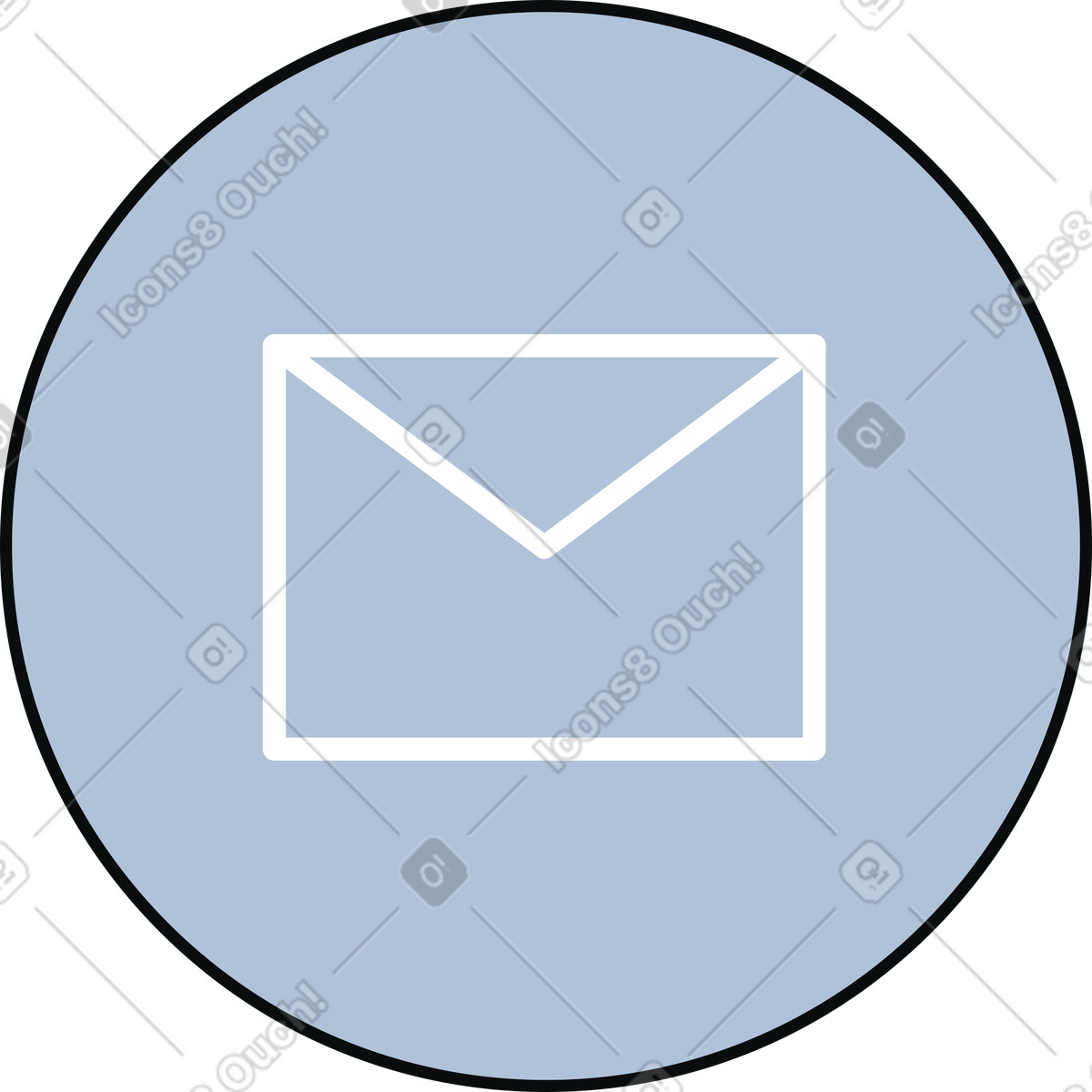 Ilustração de Ícone email em no estilo Teko para baixar em PNG, SVG