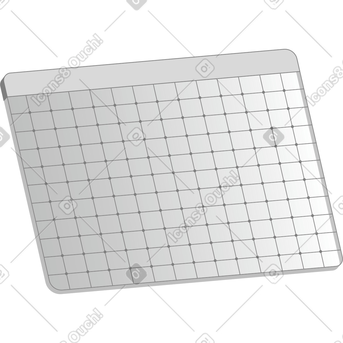 Empty browser frame with grid illustration in Futuristic style download in PNG, SVG