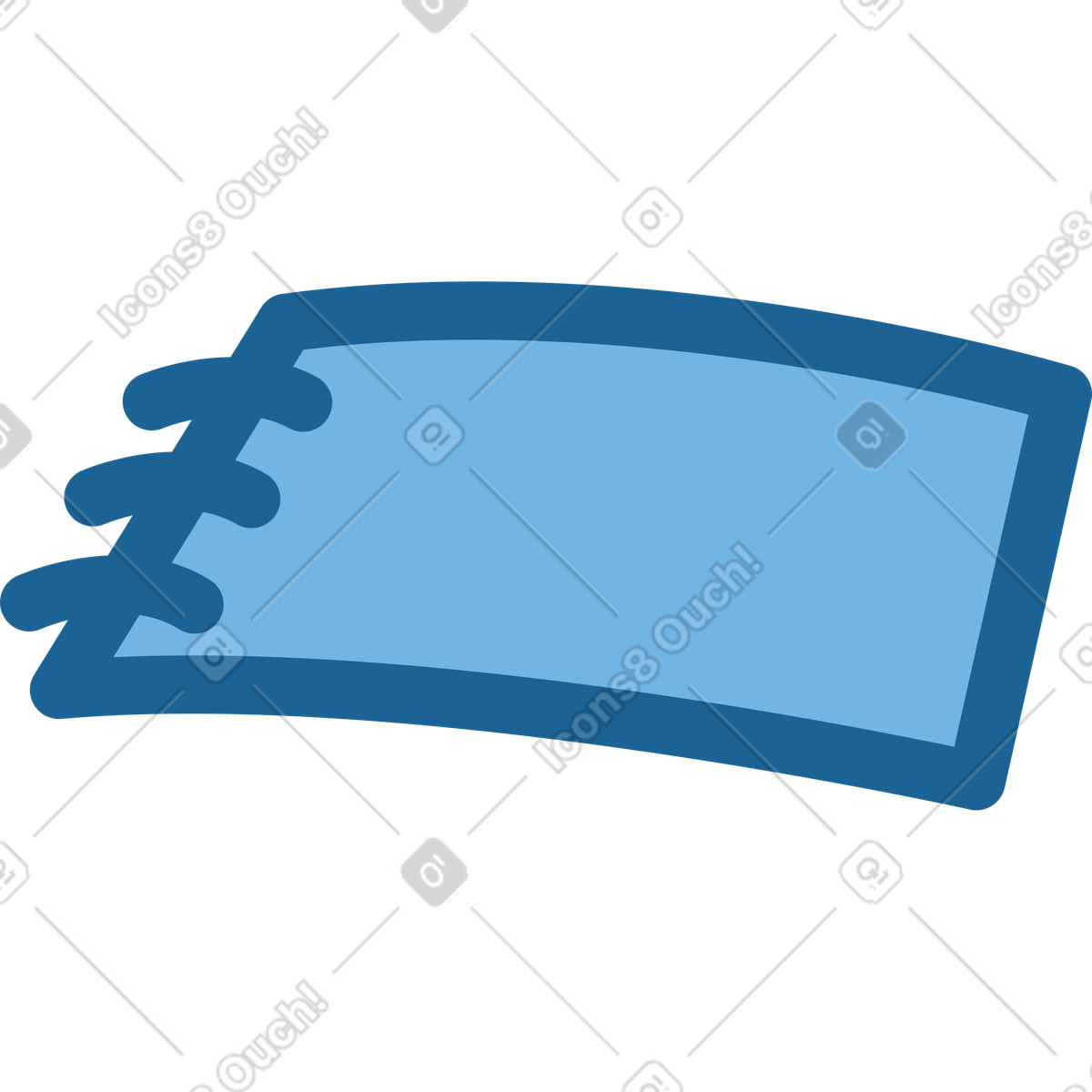 Notizblock-Illustration im Natty-Stil als Download in PNG, SVG