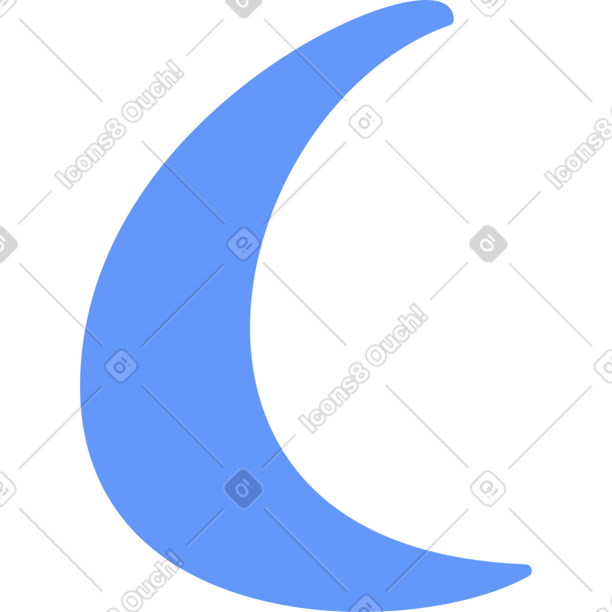 Plain 스타일의 달 일러스트레이션 PNG, SVG 다운로드