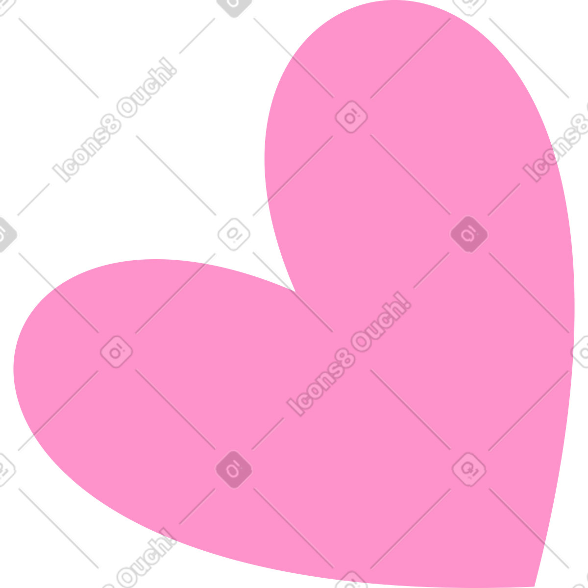Herz-Illustration im Like-Stil als Download in PNG, SVG