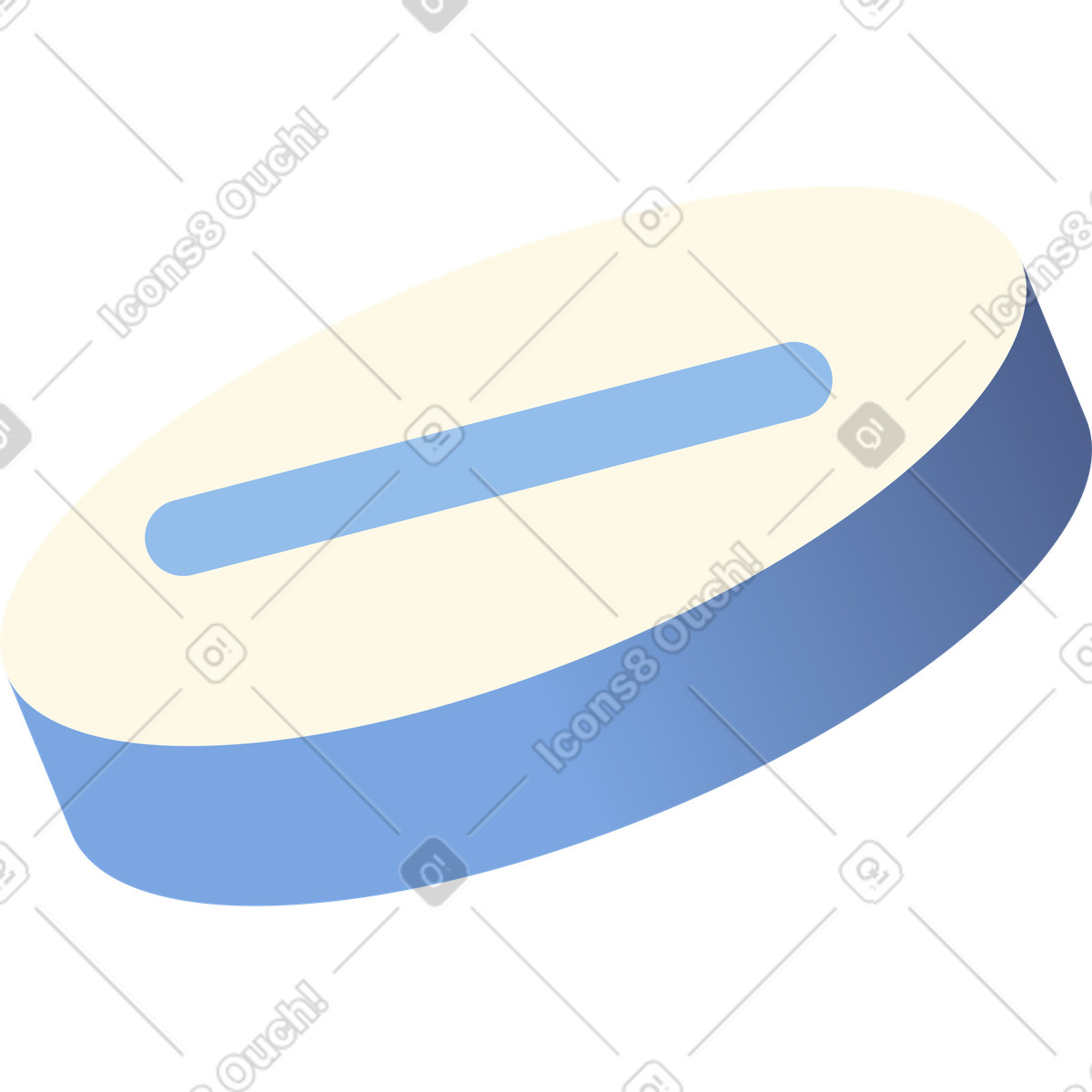 Tablet illustration in Beam style download in PNG, SVG