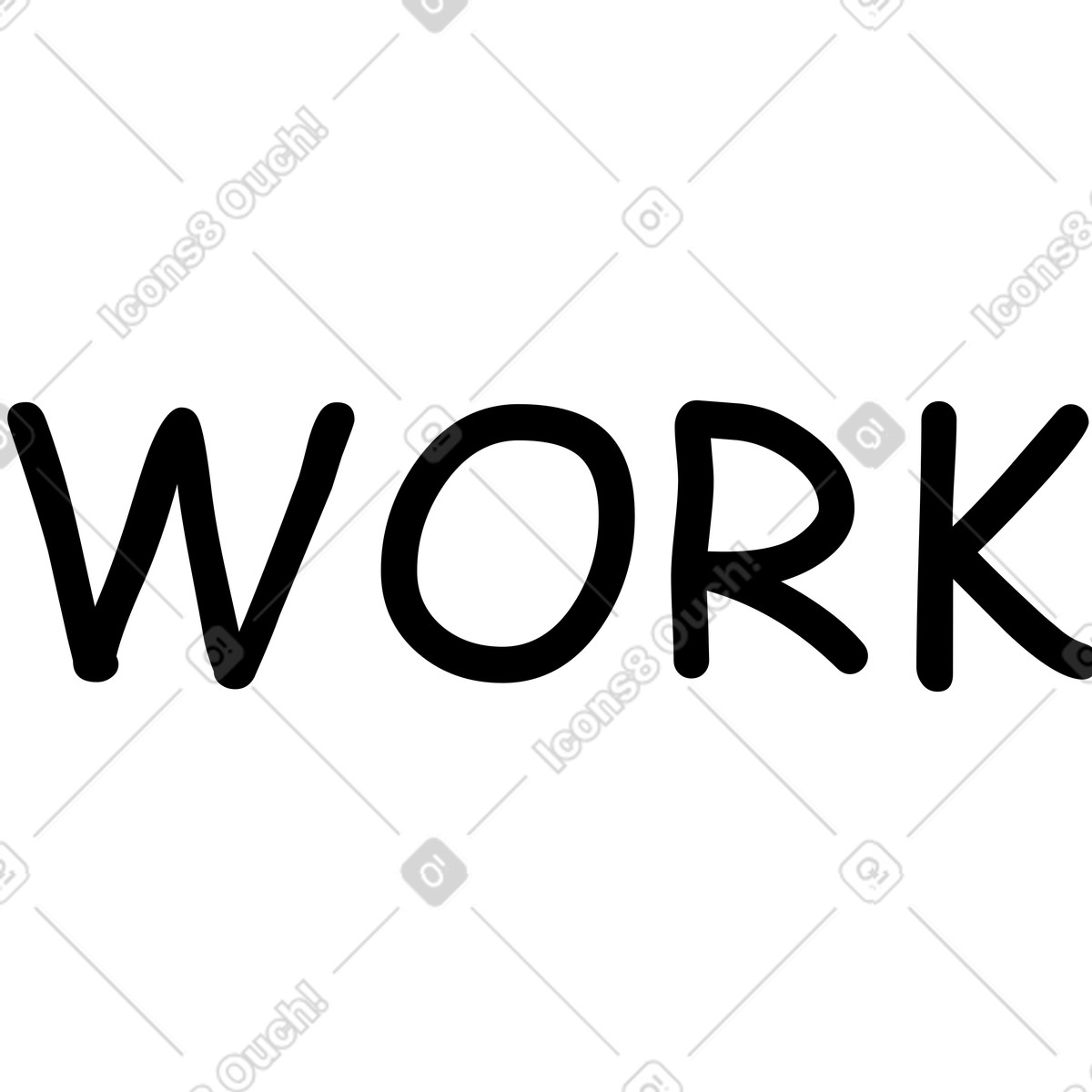 Work illustration in Sitcom style download in PNG, SVG