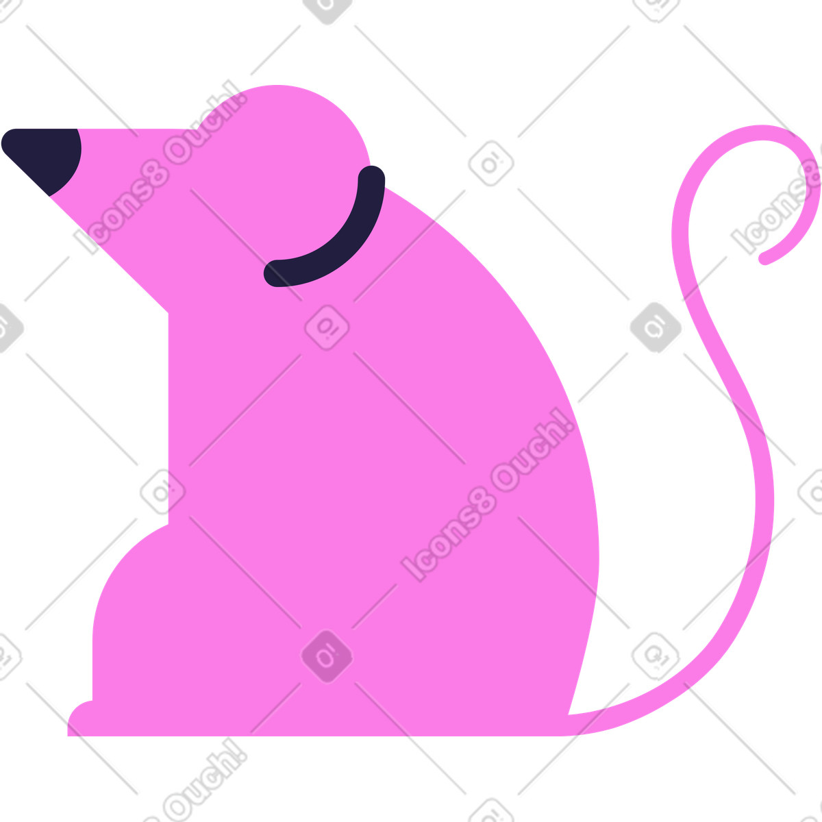 Affe-Illustration im Mellow-Stil als Download in PNG, SVG