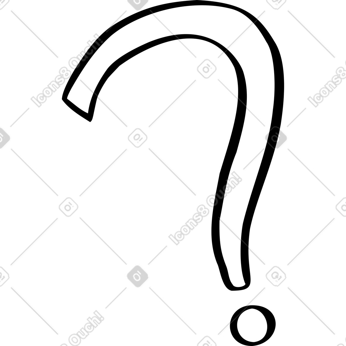 Question illustration in Journal style download in PNG, SVG