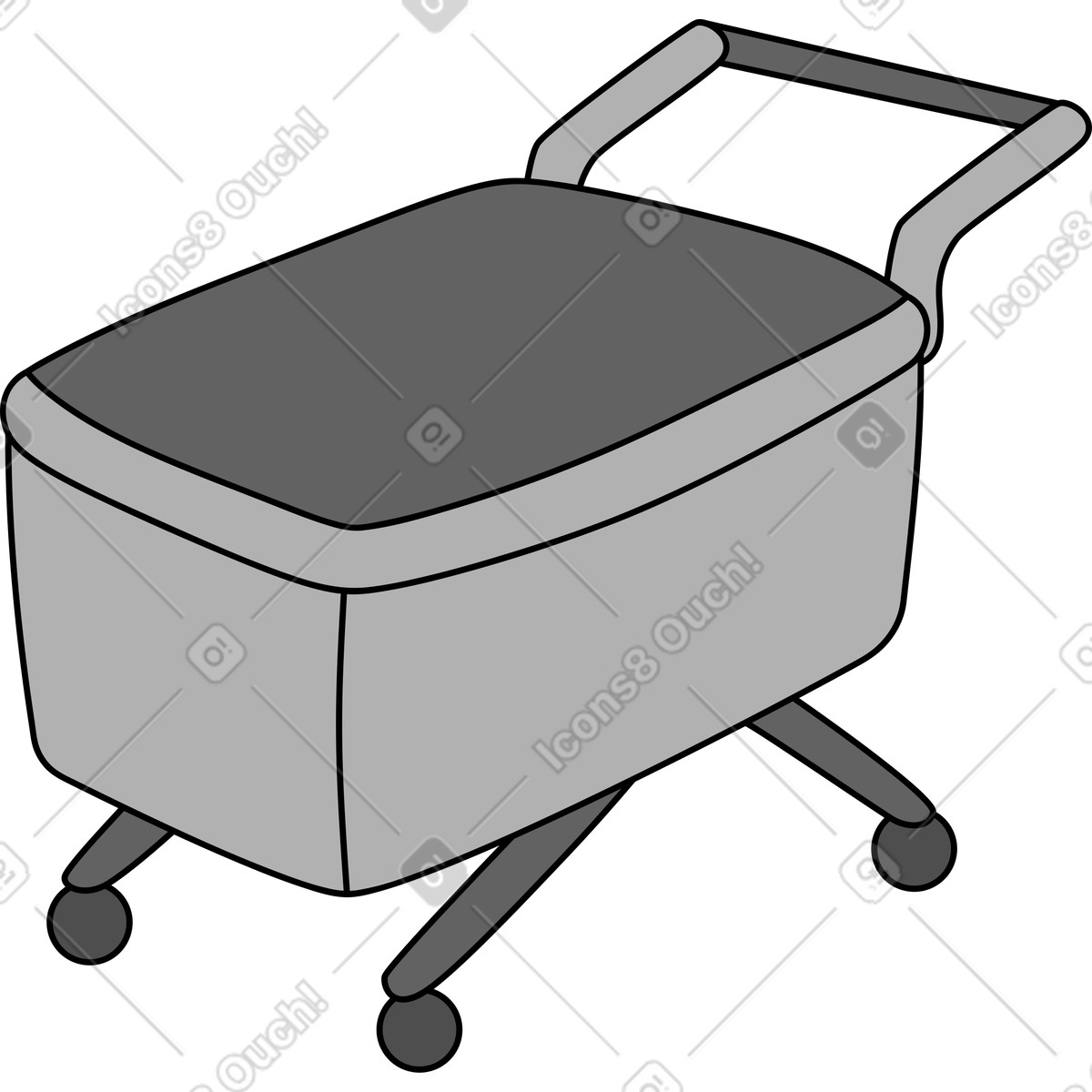 Wagen-Illustration im Purr-Stil als Download in PNG, SVG