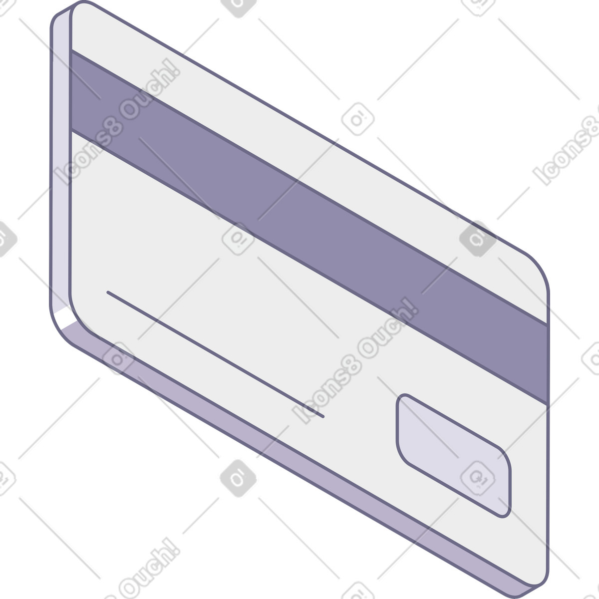 Bank card illustration in Modul style download in PNG, SVG