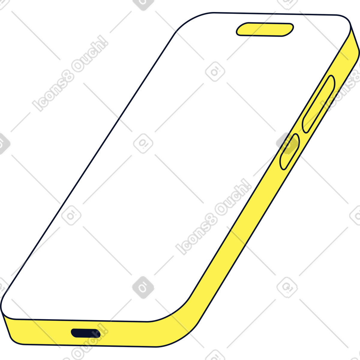 Flexy スタイルの 電話 のイラストをPNG、SVG形式でダウンロード