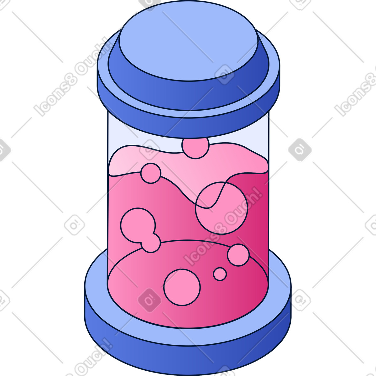 Illustration Liquide pétillant dans un récipient le style Neat à télécharger aux formats PNG, SVG
