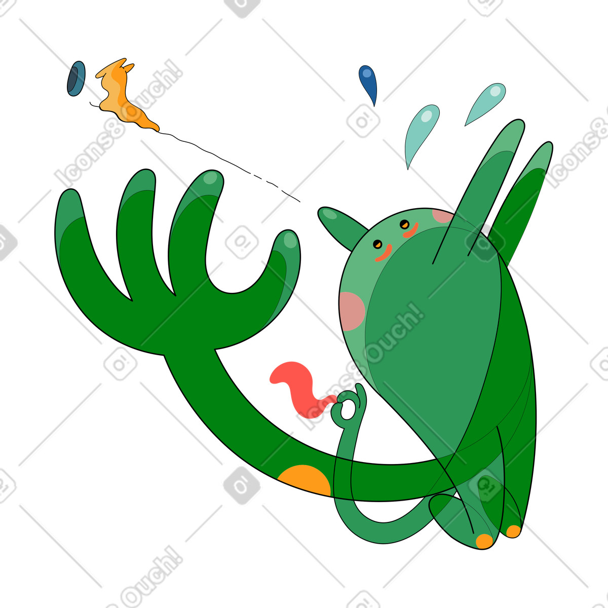 Surr 스타일의 탈퇴 일러스트레이션 PNG, SVG 다운로드