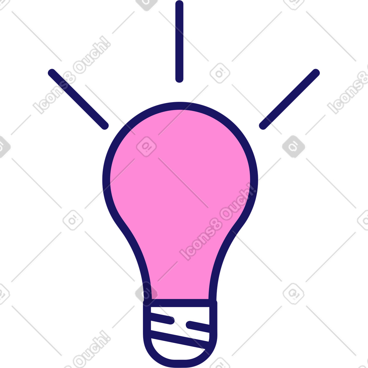Ilustração de Electric light bulb sign ideas em no estilo Matey para baixar em PNG, SVG