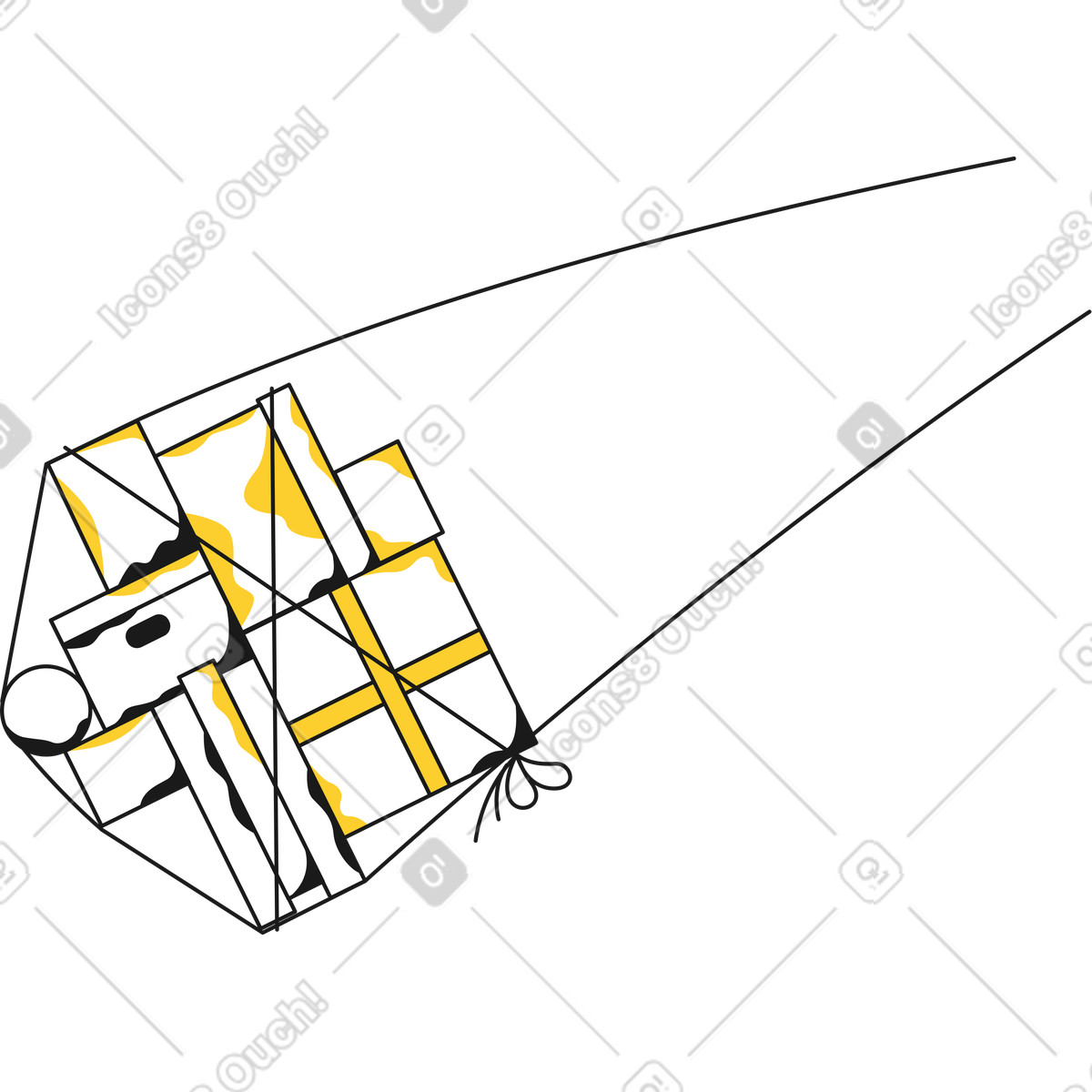 Ilustración Regalos en estilo Taxi a descargar en PNG y SVG
