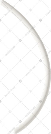 Ilustración 3D Línea curva en estilo Decoración Casual life a descargar en PNG y SVG