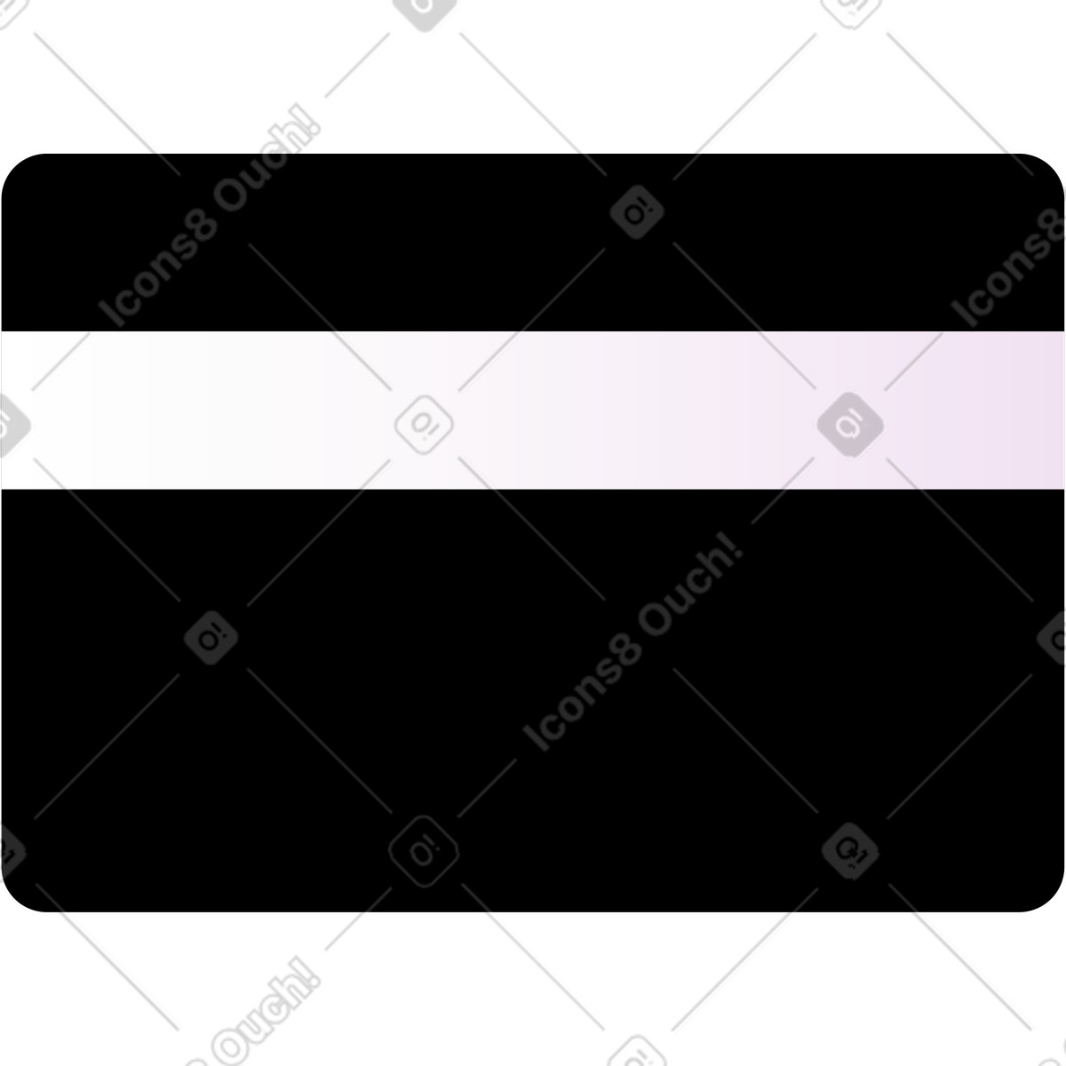 Schwarze kreditkarte-Illustration im Wavy-Stil als Download in PNG, SVG
