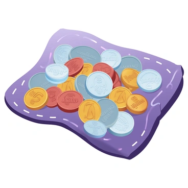 A collection of rare coins is carefully arranged on a rich, deep-colored velvet cloth. The coins vary in size and design, showcasing intricate engravings and various metal finishes, including gold, silver, and bronze. The light reflects off the surfaces of the coins, highlighting their unique features and details. The velvet cloth has a soft texture, providing a contrasting backdrop that enhances the beauty of each coin. The scene captures the elegance and historical significance of the collection, inviting a closer examination.