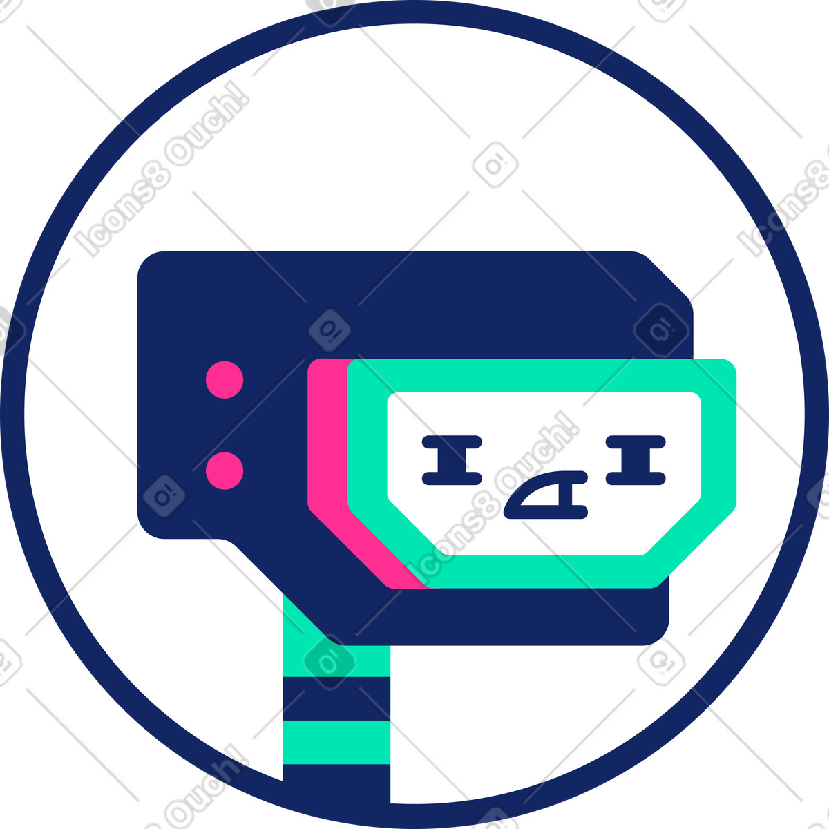 Illustration Identifiant dans le style Cyborg à télécharger aux formats PNG, SVG
